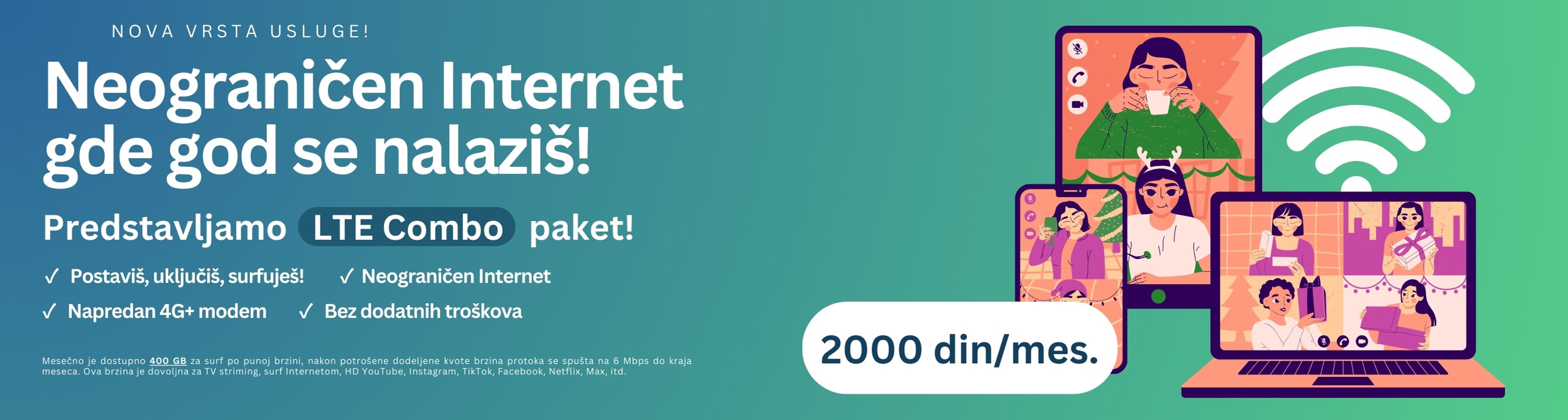 NEOGRANIČEN INTERNET GDE GOD SE NALAZIŠ!